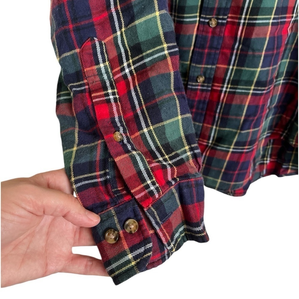Brooks Brothers 100% cotton flannel button down size L EUC B-8 - Picture 5 of 6
